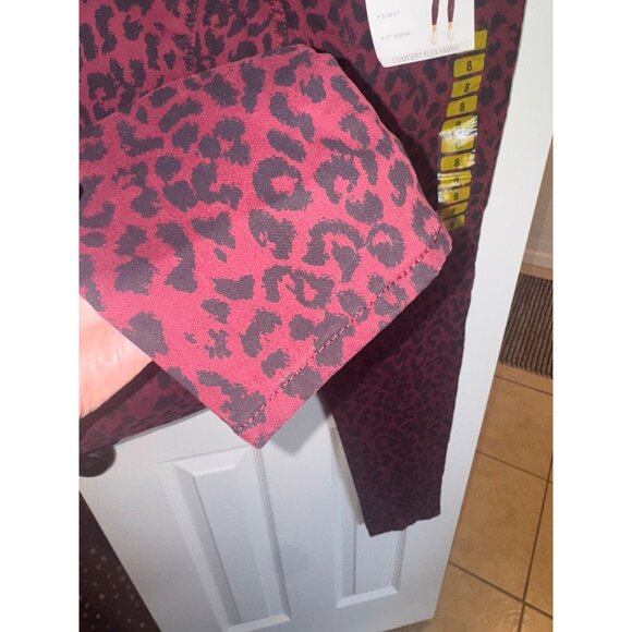 NWT Social Standard By Sanctuary Animal Print Leppard Ankle Skinny Jeans Size 8 - Picture 10 of 14